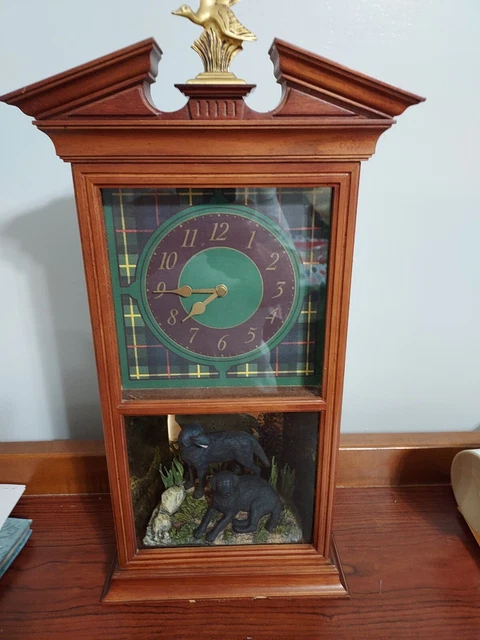 Black Lab Clock By Nigel Hemming