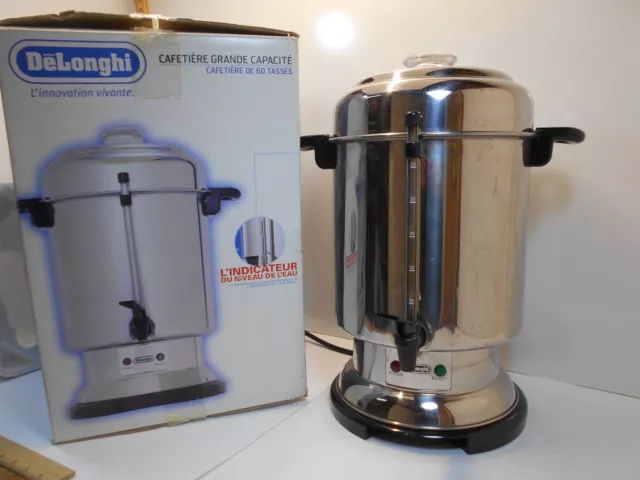 Delonghi Ultimate Coffee Urn 20-60 Cup Commercial Stainless Steel Maker  DCU62
