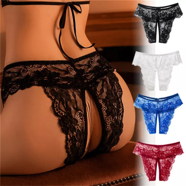 Culotte En Dentelle À Entrejambe Ouvert Pour Femme Culotte Sexy Sans 《