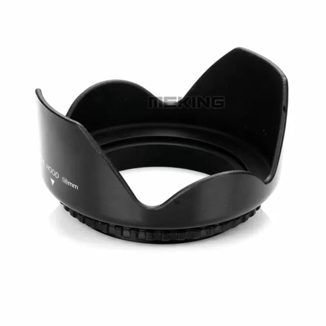 Screw-in Flower Petal Camera Lens Hood for Canon Nikon Sony 52mm 58mm 62mm 77mm