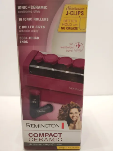 Remington H-1015 Ceramic Compact Rollers with Travel Case