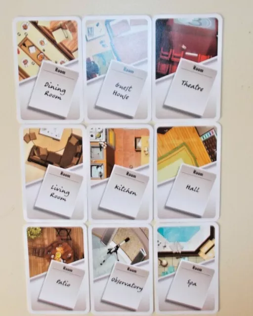 Cludeo Discover The Secrets - Full Set Of Room Cards