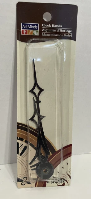Art Minds Clock Hands, 2pcs, New Black in packaging never opened