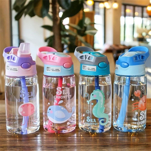Biberones deportivos para niños tazas para sorber agua para bebé taza de alimentación biberón de paja para niños