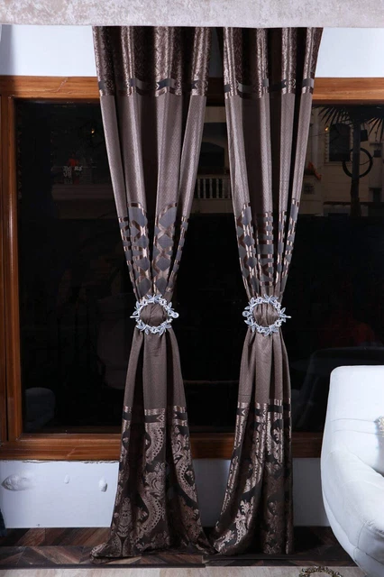 Beautiful Matte Finish Ring Curtain Tiebacks Silver for Room Decor pack of  2