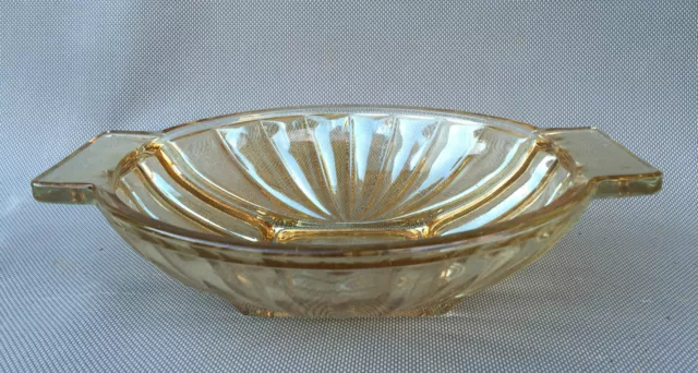 Ancien plat corbeille à fruits en verre années 50 déco vintage french antique