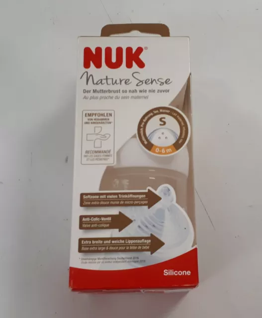 NUK Nature Sense - Biberon 1er Âge 150 ml Blanc /EBMO