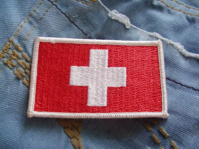 Aufnäher Schweiz Flagge Switzerland Bern Zürich Genf Zermatt Luzern Basel