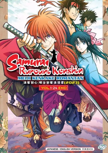 DVD SAMURAI RUROUNI KENSHIN: MEIJI KENKAKU ROMANTAN (2023) Vol.1-24END Eng Dub