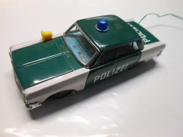 Rarität: Opel Rekord A Limousine Polizei Blechmodell von SSS in ca. 1:20 OVP