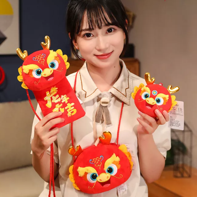 2024 drago cinese decorazione nuovo anno zero portafoglio busta rossa T q