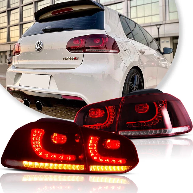 LED TAIL LIGHTS for 20112014 VW Golf MK6 GTI Customized Red Lens w