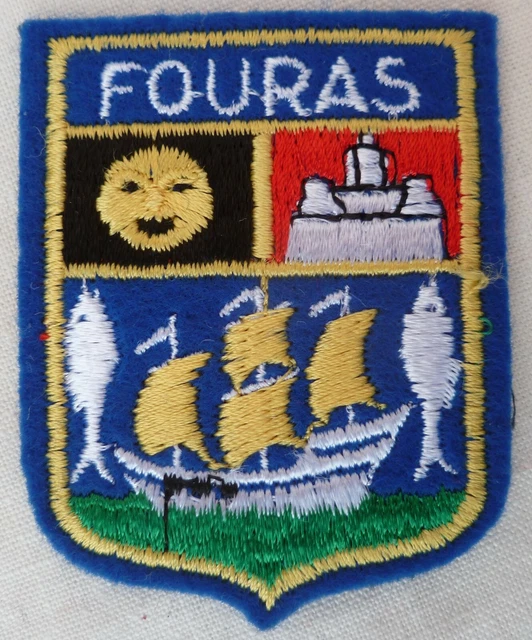 Ancien écusson Tissu / Patch - Blason Ville De LOCRONAN - Insigne Vintage 1950/1960