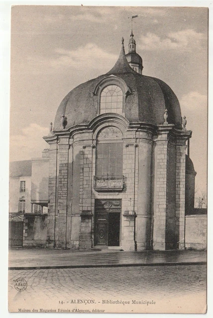 ALENCON - Orne - CPA 61 - The Library
