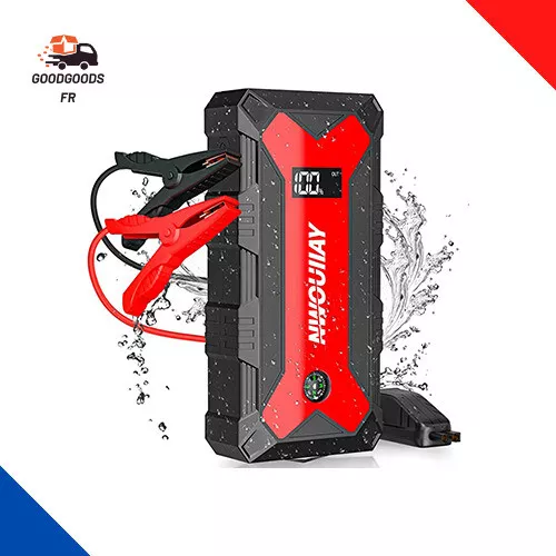 Démarrage De Voiture Portable 15800Mah 1600A Booster Batterie Avec Sorties