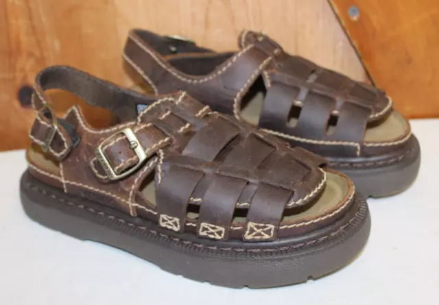 SKECHERS Chunky Leather Sandals Platform Jammers ~ Youth Size 3