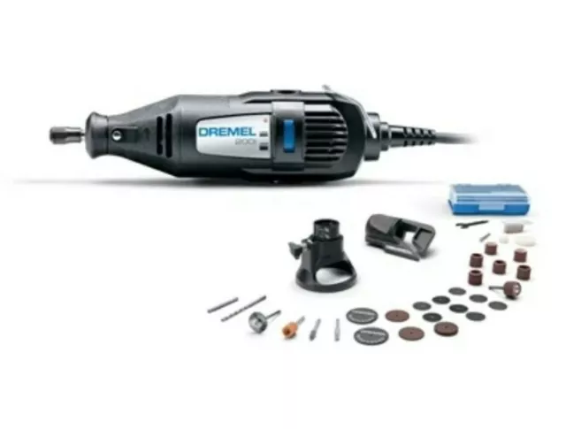 Dremel 200 Series MultiPro Rotary Tool Kit + 30 Accessories + 2 Attachment.