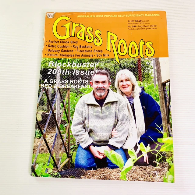 GRASS ROOTS MAGAZINE Self Sufficiency Sustainability Off Grid No 200 2010 $14.99 - PicClick AU - Grassroots Off Grid