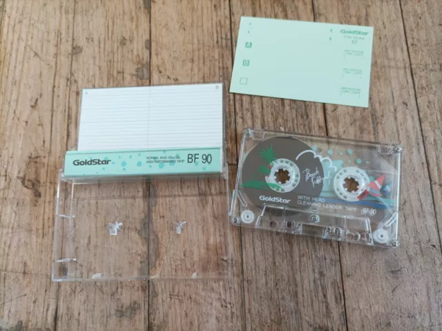 1x GOLDSTAR BF 90 BEACH FESTIVAL TYPE I NORMAL  BLANK AUDIO CASSETTE TAPE OPENED 2