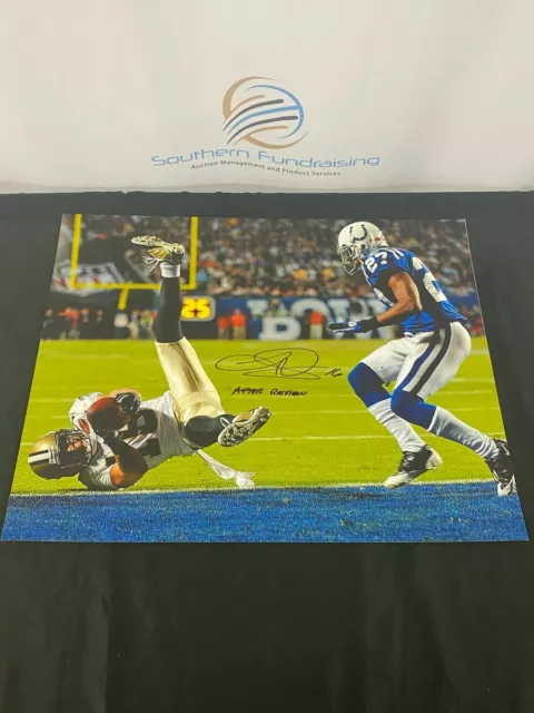 New Orleans Saints Lance Moore "After Review" Signed 16x20 Print