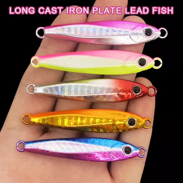 1PCS New Model Laser 10g 20g 30g 40g 60g Lure Fishing Metal Jig Lure Sea Fishing