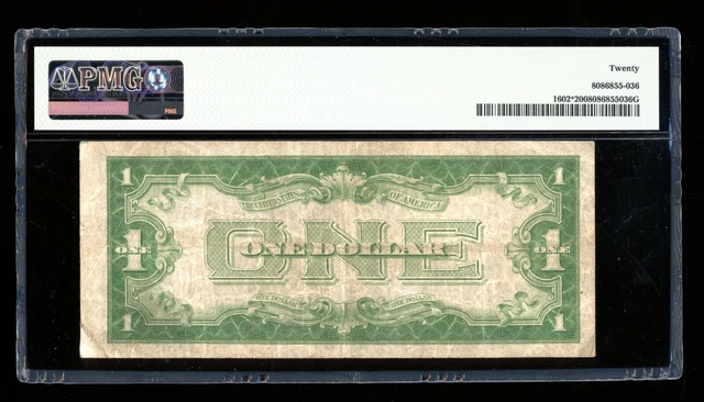 DBR 1928-B $1 Silver Funnyback STAR Fr. 1602* PMG VF-20 Serial *36383218A 2
