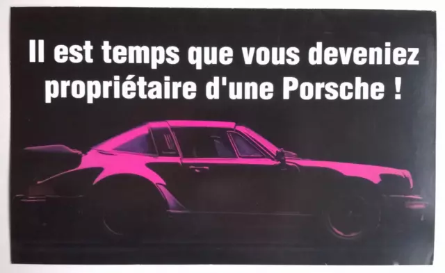 Porsche 911 Carrera Targa (1988) : Brochure pub. FRANKLIN MINT (en français)