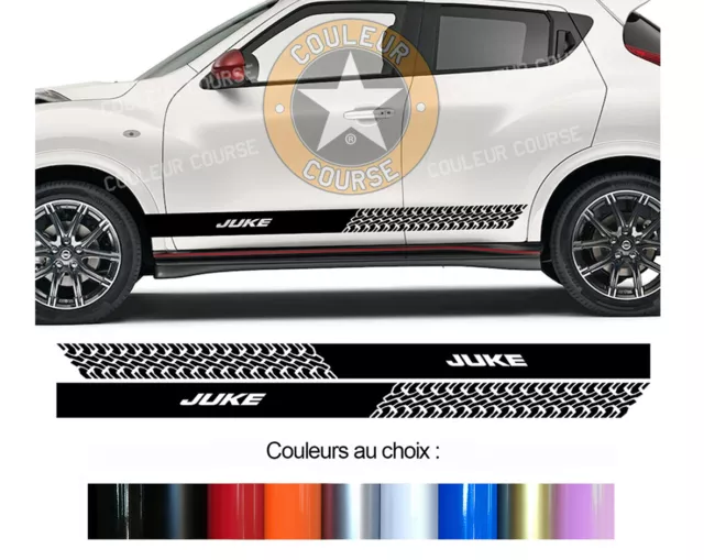 2 X Bandes Laterales Bas Portes Pour Nissan Juke Autocollant Sticker Bd433-6