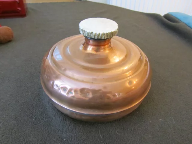 Vintage Copper Hot Water Bottle Bed Warmer