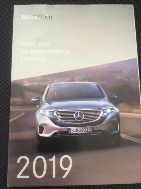 Heft Daimler AG Hauptversammlung 2019 / Einladung