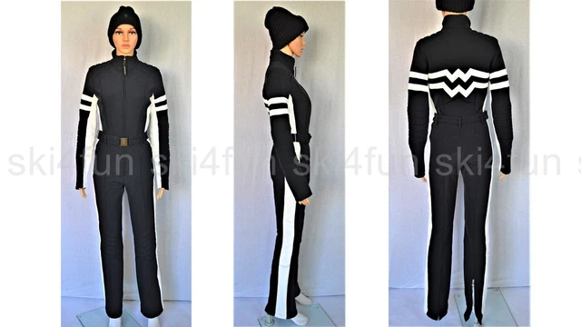 BOGNER DAMEN SOFTSHELL SKIANZUG OVERALL CAT BLACK UVP 1499€ Gr 34 36L 38 S M NEU