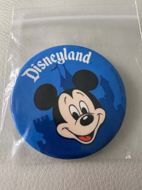 Vintage Walt Disney Pin-back Button Lot Of 5 Disneyland Disney World 60th
