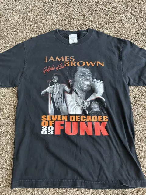 AAA SEVEN DECADES OF FUNK 2003  JAMES BROWN - MACY GRAY TOUR  Shirt - Size Large