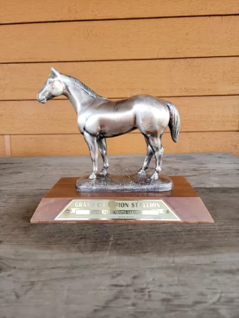 Vintage Grand champion stallion 75 Quarter Horse Association Trophy South Dakota