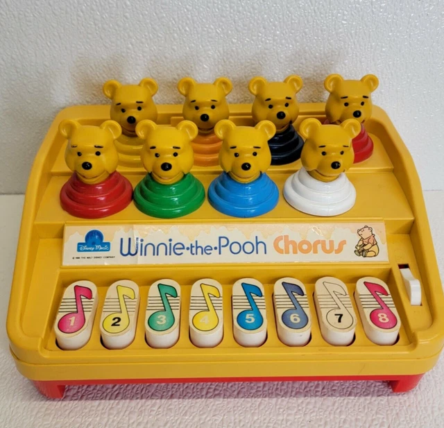 RARE VINTAGE 1988 Disney Magic WinniethePooh Chorus Toy Piano PLEASE READ 19.99 PicClick
