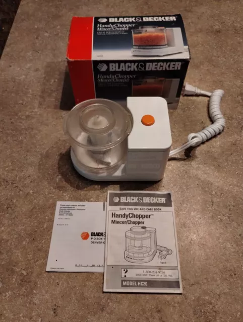 Black & Decker Small Handy Chopper Mincer Mini Food Processor Model HC20