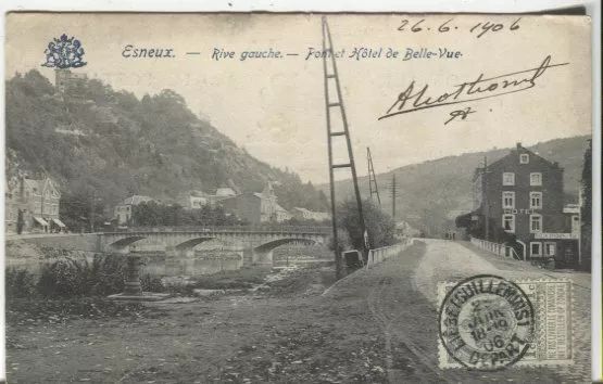 Belgique Esneux - Hôtel De Belle-Vue 1906 Carte Postale 2