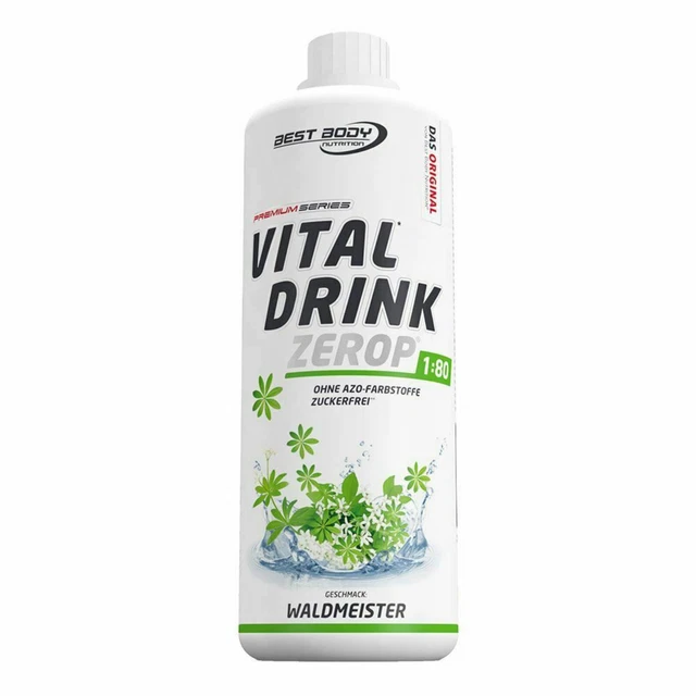 Best Body Nutrition Vitale Boisson Zerop Galium Odoratum 1L Bouteilles Low Carb
