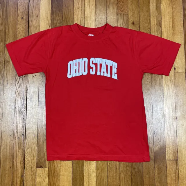 Ohio State Buckeyes Shirt Mens Medium P2 Pro Player Embroidered Logo Red