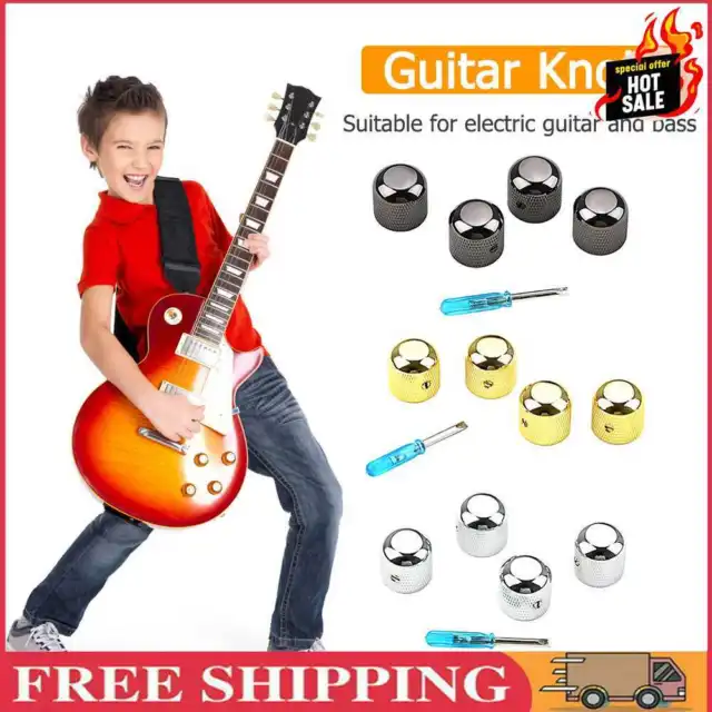 4pcs Tone Volume Knob Professional Guitar Dome Knobs Guitarra Parts Accessories