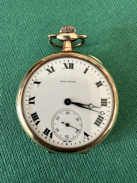OROLOGIO DA TASCA antico, americano, marca waltham, funzionante - Main Image