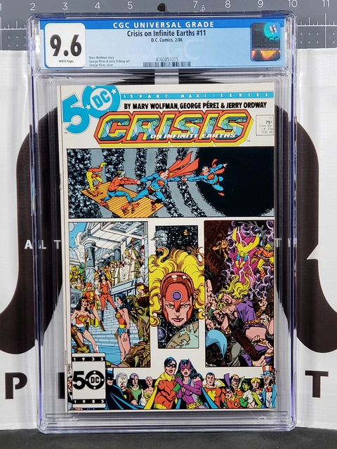 Crisis on Infinite Earths #11 CGC 9.6 *Superman*Batman*DC Comics 1986*