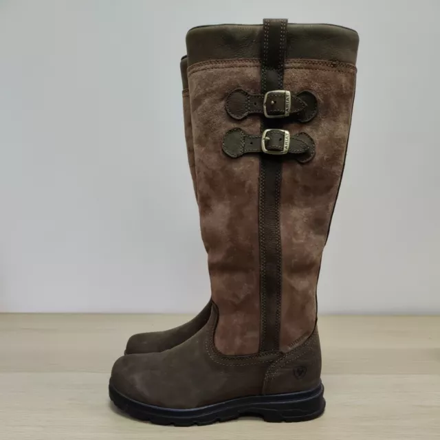 ARIAT LANGDALE H20 Waterproof Brown Country Knee High Tall Wide Boots Uk 8 129.99 PicClick UK