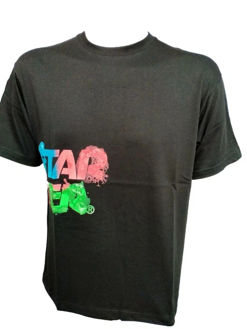 Maglia over da Uomo STARTER T-shirt Girocollo Manica corta in Cotone Nero tg M
