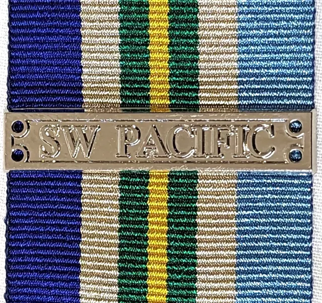 SW Pacific service clasp to the Australian Service Medal 1945-1975 replica