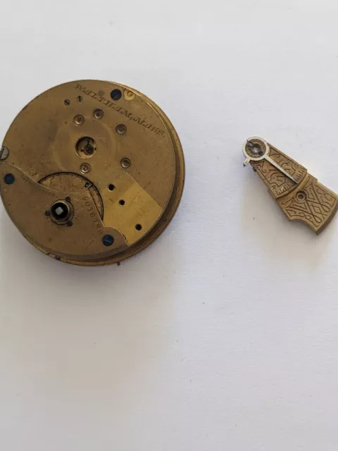 Vintage Waltham Grade Home  Watch Co 18s 7J Pocket Watch Movement (Incomplete) 2