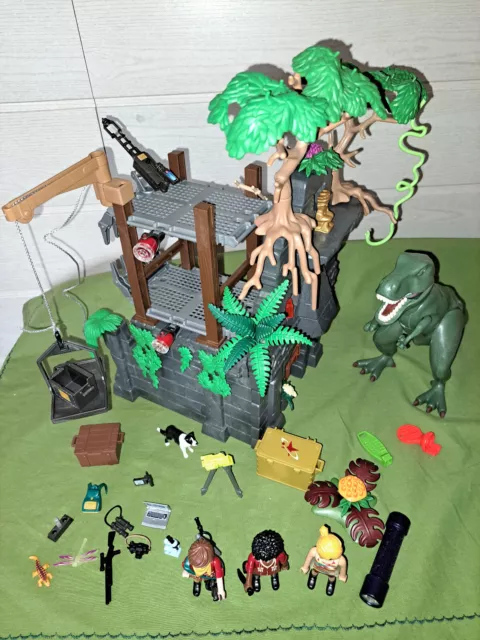 Playmobil 9429 Basecamp mit T Rex und Lichtkanone Dino m. OVP