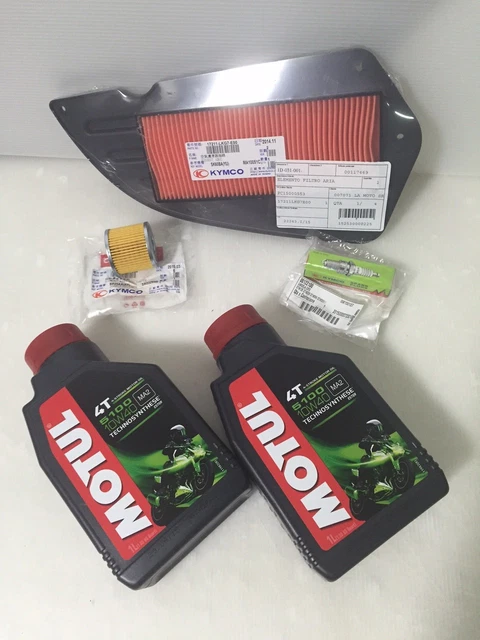 Kit Tagliando Originale Kymco K Xct 300 Olio Motul 5100 Filtro Olio Aria Candela