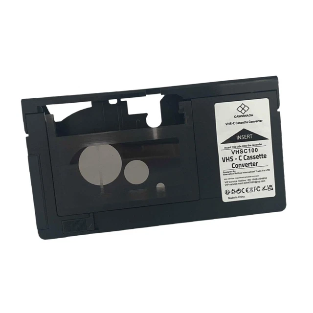 Adaptateur De Cassette VHS-C Pour S-VHS-C Et VHS-C - Convertisseur Motorisé | Pour Caméscopes Anciens