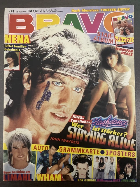 BRAVO Nr.43 - 1983 Heft Komplett, ohne Autogramm - Paul Young, Nena - Top